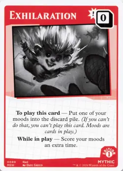 MTG Secret Lair Mood Swings - Exhilaration - Mythic - Card # 0089 - Image 1