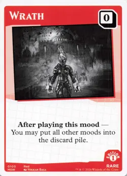 MTG Secret Lair Mood Swings - Wrath - Rare - Card # 0105 - Image 1