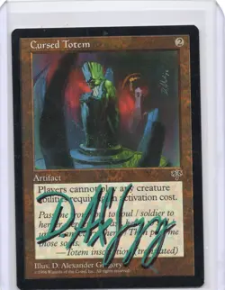 Cursed Totem Regular Signed Artist Proof MTG RARE - Image 1