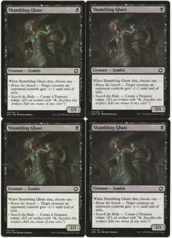 MTG Shambling Ghast x4 Adventures in the Forgotten Realms Common NM Playset - Image 1