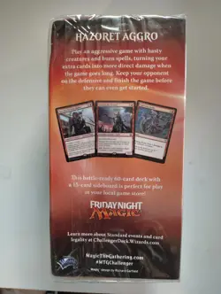 2019 Magic The Gathering Challenger Deck HAZORET AGGRO - Image 2