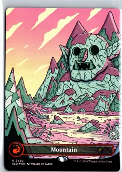 Mountain (2420) Foil Borderless Secret Lair Drop Series (SLD) MTG Near Mint - Image 1