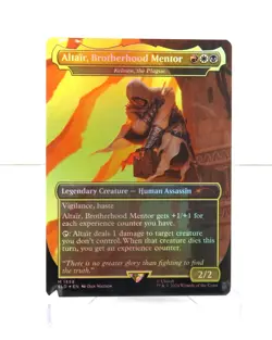 Altair Brotherhood Mentor - Kelsien the Plague Assassin's Creed NM Foil MTG - Image 1