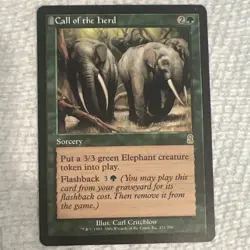 Magic: The Gathering Call of the Herd Odyssey English Regular Rare Sorcery #231 - Image 1