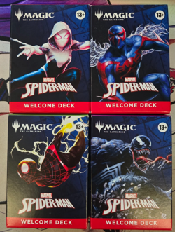 2025 SDCC MTG SPIDER-MAN WELCOME DECK LOT (4) Marvel Magic the Gathering New - Image 1