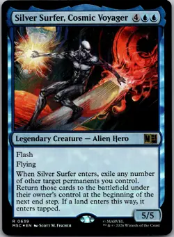 Silver Surfer, Cosmic Voyager 639 Commander: Marvel Super Heroes Foil NM - Image 1