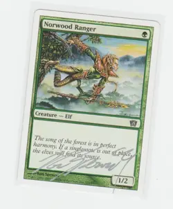 Magic the Gathering ~ Norwood Ranger ~ LP ~ 8th Ed. ~ Signed by Artist - Image 1