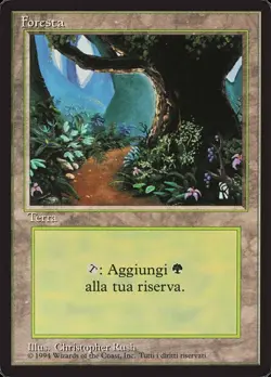 1x FBB Forest (Path) - Italian Moderate Play, Italian 3rd Edition Revised (FBB) - Image 1