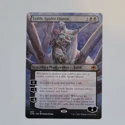 Magic The Gathering Lolth, Spider Queen Mythic Planeswalker Borderless 284 EN - Image 1