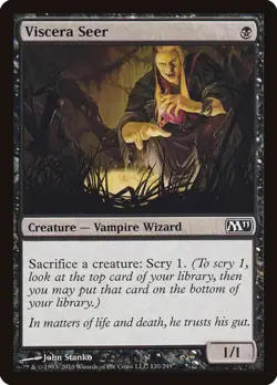 Viscera Seer Magic 2011 M11 MTG Creature Vampire Wizard Common Non Foil - Image 1