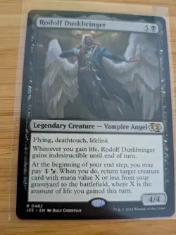 MTG Rodolf Duskbringer 0482 J25 Foundations M/NM Free UK P&P - Image 1