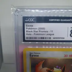 CGC 8.5 EEVEE HOLO # 11 POKEMON LEAGUE PROMO BLACK STAR POKEMON Rare Holo 2000 - Image 5
