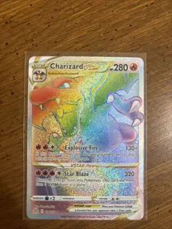 Pokemon Charizard VSTAR Brilliant Stars 174/172 Holo Rainbow Rare NM/M - Image 1