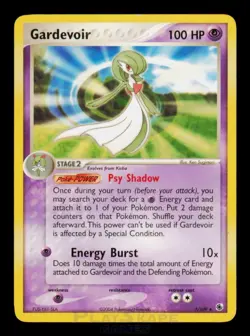 Pokemon Card Gardevoir 7/109 Ruby & Sapphire Non-Holo Rare Promo MP 2004 - Image 1