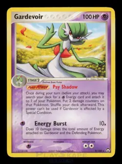 Pokemon Card Gardevoir 9/108 EX Power Keepers Deck Non-Holo Promo Rare MP 2007 - Image 1