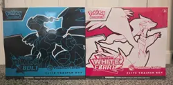 Black Bolt and White Flare POKEMON CENTER ETB Elite Trainer Box SEALED SET - Image 1
