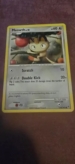 Meowth 114/147 Common Supreme Victors Pokemon Near Mint - Image 1