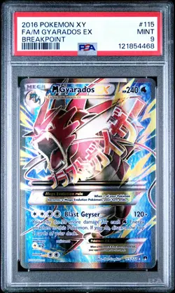 M GYARADOS EX 115/122 BREAKPOINT POKEMON PSA 9 - Image 1
