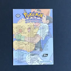 1999 Topps Pokemon Movie Animation Edition Checklist Holo Black Logo - Image 3
