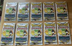 LOT DIX 10 BOOSTER DE CARTE POKEMON PACK LOISIR ECHANTILLON TEMPETE ARGENTEE EB - Image 1