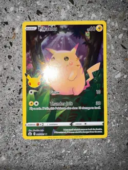 Pokemon TCG Pikachu 005/025 Celebrations Full Art 25th Anniversary Holo Rare NM - Image 3