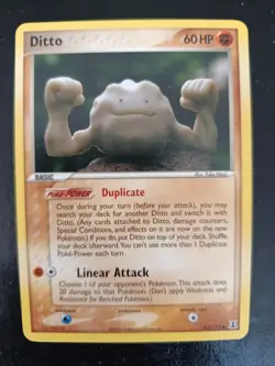 Ditto Geodude 62/113 - Pokemon TCG Delta Species Non-holo Vintage NM/LP - Image 1