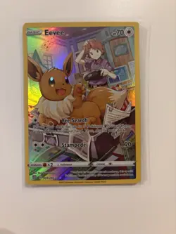 Eevee TG11/TG30 Holo Brilliant Stars Trainer Gallery Pokemon Holo NM - Image 1