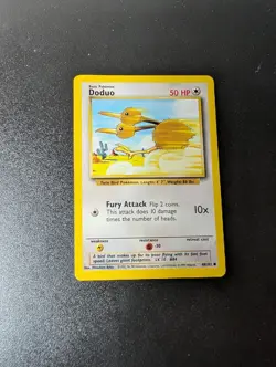 Doduo 48/102 Common Base Set Unlimited Pokemon Lightly Played - Image 1