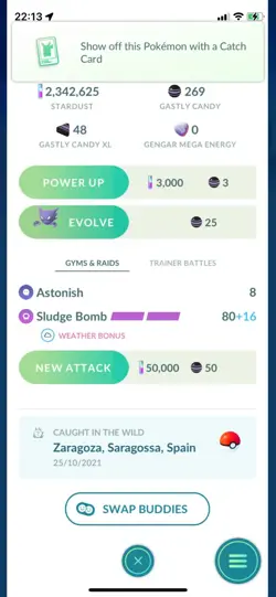 Pokemon Go Shiny Gastly - Image 2