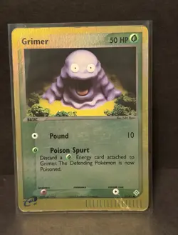 Pokemon TCG Grimer 57/97 EX Dragon Reverse Holo 2003- LP - Image 1