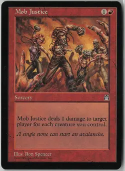 Mob Justice Common Stronghold NM/LP MTG - Image 1