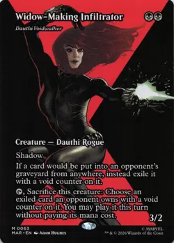 Widow-Making Infiltrator - Dauthi Voidwalker 63 Marvel Universe MTG NM/M - Image 1
