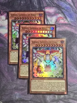 3x Sophia, Goddess of Rebirth 1st Edition Ultra Rare BLGG-EN056 Yu-Gi-Oh! - Image 1