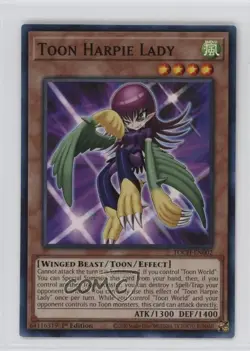 Toon Harpie Lady 1st Ed. YuGiOh Chaos #TOCH-EN002 - Image 1