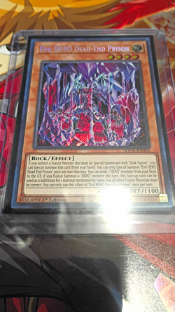 Konami Yu-Gi-Oh! Evil HERO Dead-End Prison SUDA-EN002 Secret Rare Foil 1st - Image 1