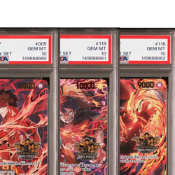PSA10 One Piece Card Game Luffy Ace Sabo 3rd Anniversary Sequential 3Set - Image 2