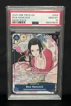 2025 ONE PIECE DASH PACK 2025 #004 BOA HANCOCK PSA 10 - Image 1