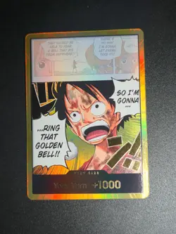 One Piece TCG OP15 Gold Don!!! English Adventure on Kami’s Island Luffy CCG - Image 1