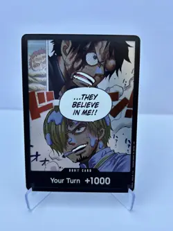 They Believe in Me!! DON!! Card -Fist of Divine Speed Holo One Piece NM OP11 - Image 1