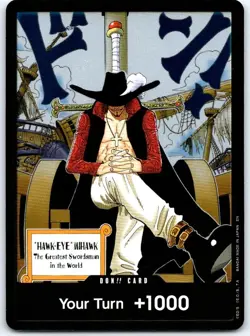 DON!! Card (Dracule Mihawk) DON!! The Azure Sea's Seven One Piece Foil NM - Image 1