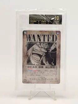 One Piece Marshall D. Teach OP09-093 Wanted PRISTINE BLACK LABEL Becket 10 🔥 - Image 1