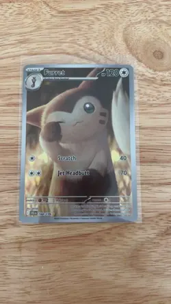 Pokemon Furret 168/159 Sv09: Journey Together Illustration Rare Holo Eng - Image 1