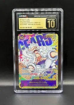 2023 ONE PIECE #OP05-119 MONKEY D. LUFFY CGC 10 PRISTINE ENGLISH - Image 1