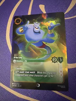 2025 DISNEY LORCANA EN 9-FABLED ENCHANTED #229 GENIE - OF THE LAMP ✨ - Image 1