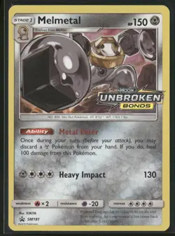 Melmetal SM181 - Pokemon TCG Black Star Promo Unbroken Bonds Pre Release - Image 1