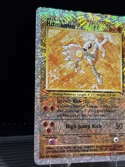 Pokemon TCG Hitmonlee Holo Rare Card 13/110 Legendary Collection WOTC - Image 2