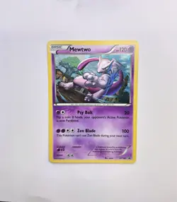 The Pokemon Company Mewtwo XY100 Promo Black Star Holo Basic Pokemon Card 120 HP - Image 1