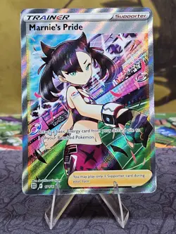 Marnie's Pride (Full Art) 171/172 Brilliant Stars Trainer Gallery Holo Card NM - Image 1