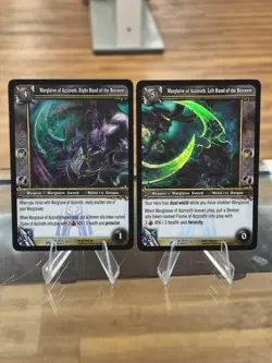 FOIL World of Warcraft TCG Warglaive of Azzinoth SET. One Right + One Left cards - Image 1