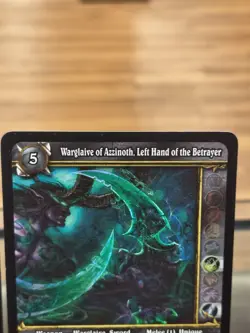 FOIL World of Warcraft TCG Warglaive of Azzinoth SET. One Right + One Left cards - Image 3